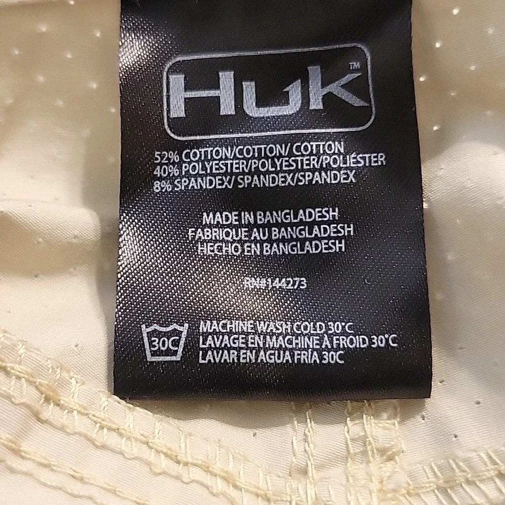 Huk‎ Next Level Shorts Mens XXL Beige Performance Fishing Stretch Outdoor NEW